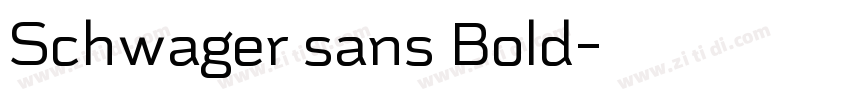 Schwager sans Bold字体转换